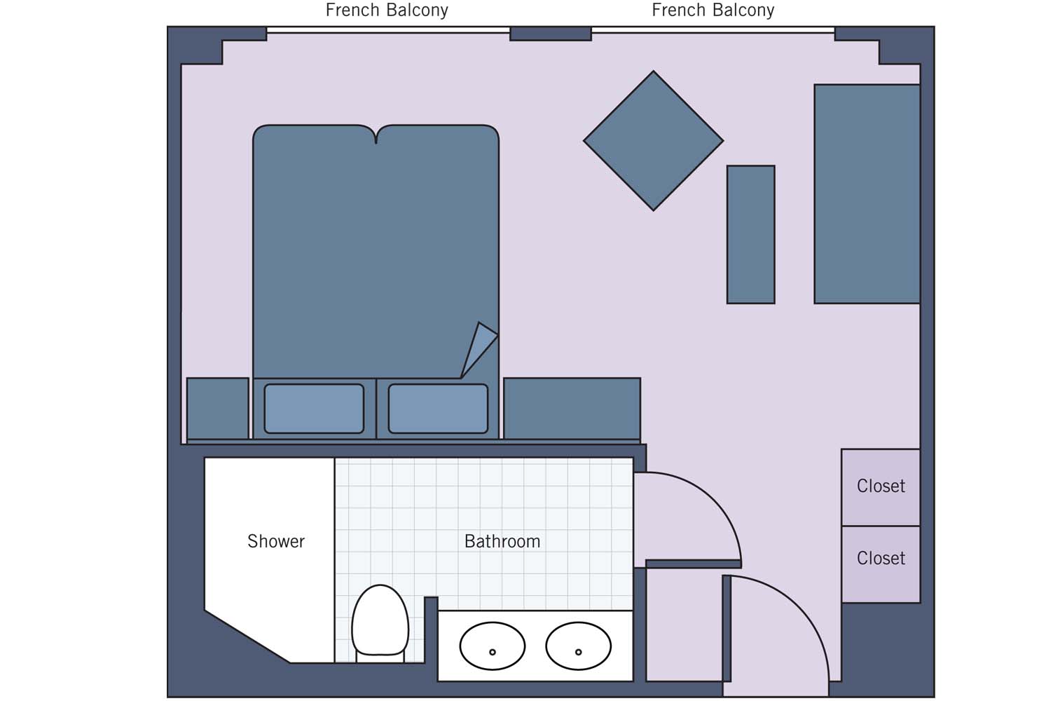UNI River Baroness Suite floor plan